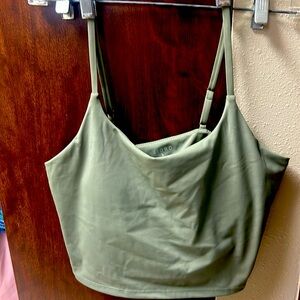 2 Sioro midriff top with built-in bra,